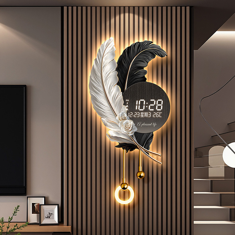 Luxury Lifestyle Aesthetics - Çin Tarzı Minimalist Duvar Saatleri Lüks