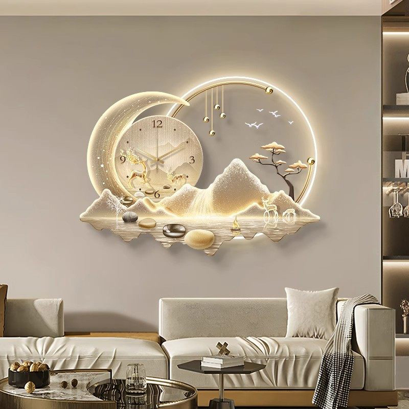 Luxury Lifestyle Aesthetics - Sanat Duvar Led Saat Duvar Lüks