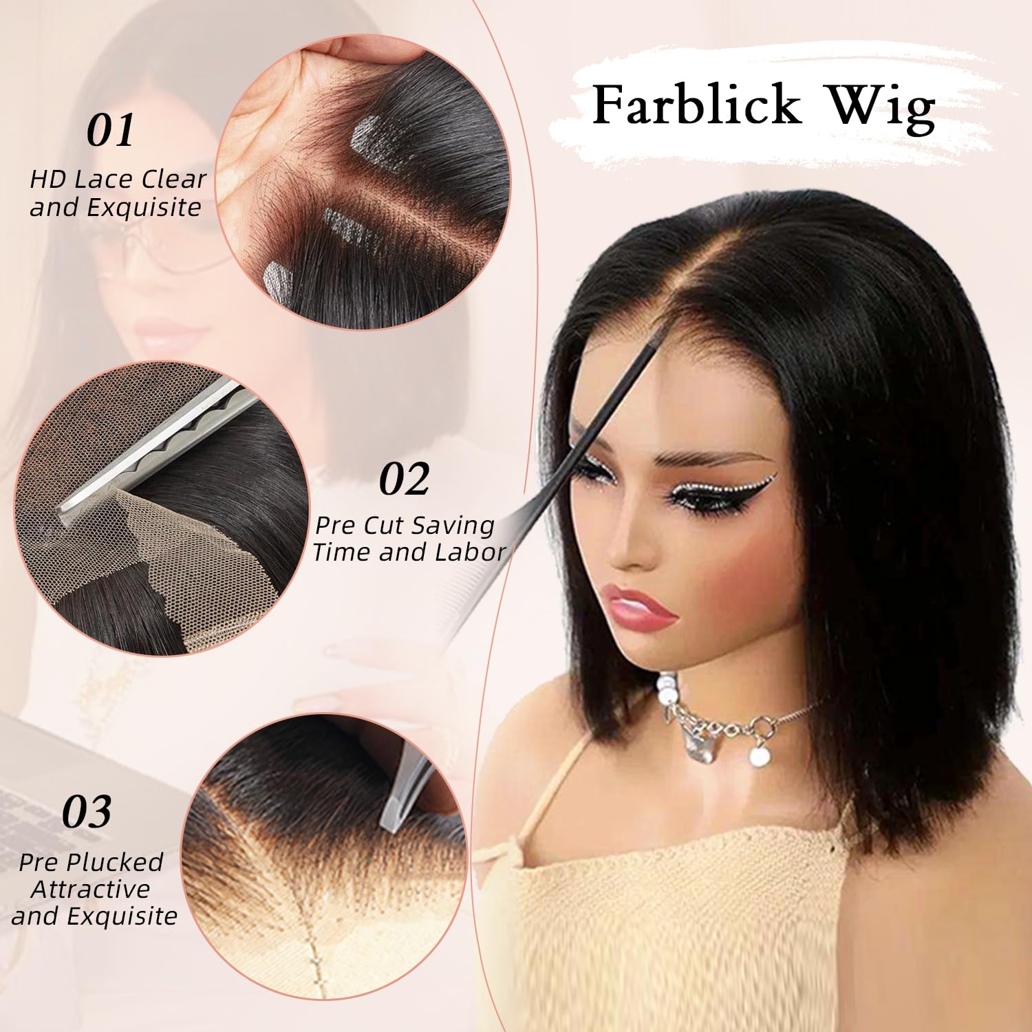 Smilegirl 5x5 HD Dantel Kısa B - Luxury Lifestyle Hair incelemesi ve fiyatı